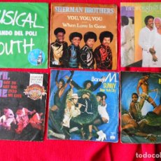 Discos de vinilo: LOTE 5 SINGLES:MUSICAL YOUTH, SHERMAN BROTHERS, YARBROUGH & PEOPLES, EARTH WIND AND FIRE, BONEY M. Lote 224278385