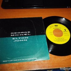 Discos de vinilo: GEORGE MICHAEL & ELTON JOHN DON´T LET THE SUN GO DOWN ON ME SINGLE VINILO PROMO ESPAÑA 1991 WHAM