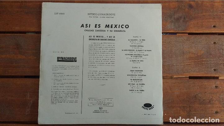Disques de vinyle: chucho zarzosa y su orquesta, asi es m&egrave;xico