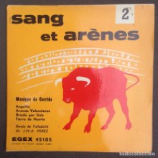 Discos de vinilo: SANG & ARENES: MUSIQUES DE CORRIDA/FRANCE. Lote 94583199