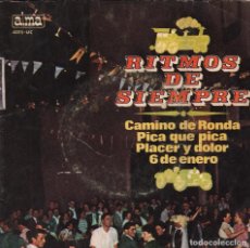 Discos de vinilo: CONJUNTO TIPICO RITMOS DE SIEMPRE , CANTA PEDRO MATEO / EP ALMA DE 1966 RF 2913. Lote 94628163