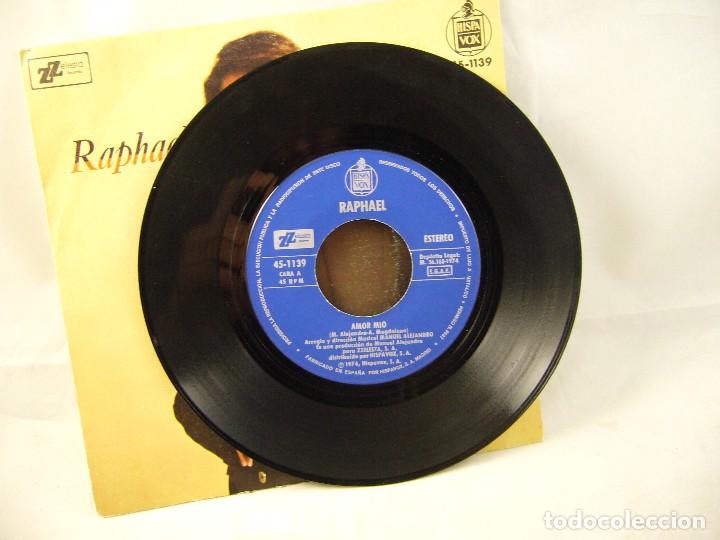 Discos de vinilo: RAPHAEL. AMOR M&Iacute;O. DISCO LP HISPAVOX 1974. - Foto 3