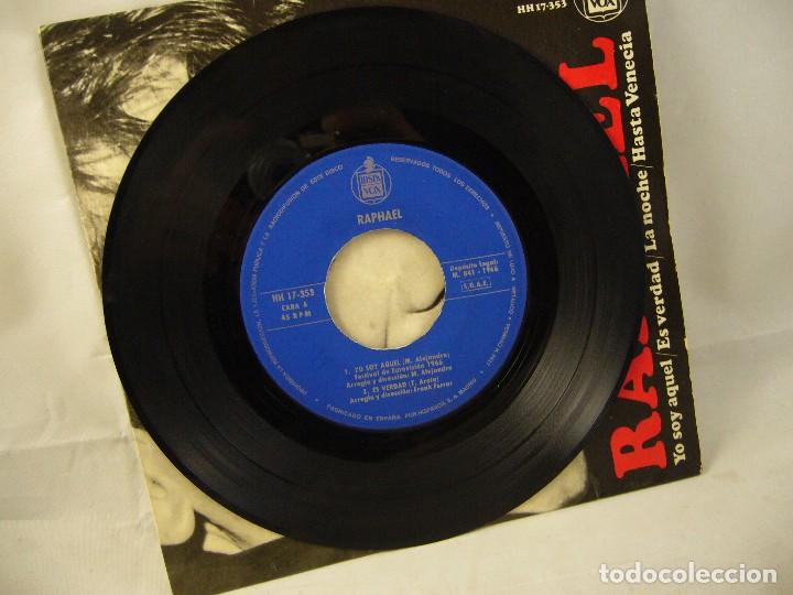 Discos de vinilo: RAPHAEL / YO SOY AQUEL (EUROVISION) + 3 (EP 1966) - Foto 3