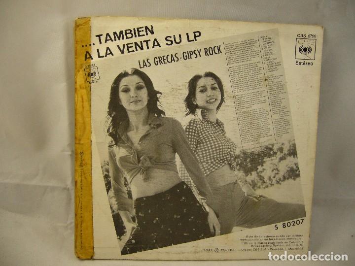 Discos de vinilo: SINGLE DE LAS GRECAS: ORGULLO - A&Ntilde;O 1974 - Foto 3