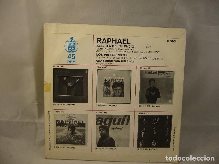 Discos de vinilo: raphael aleluya el silencio los pelegrinitos - Foto 2