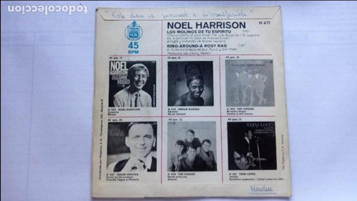 Discos de vinilo: NOEL HARRISON - LOS MOLINOS DE TU ESPIRITU - HISPAVOX - Foto 2