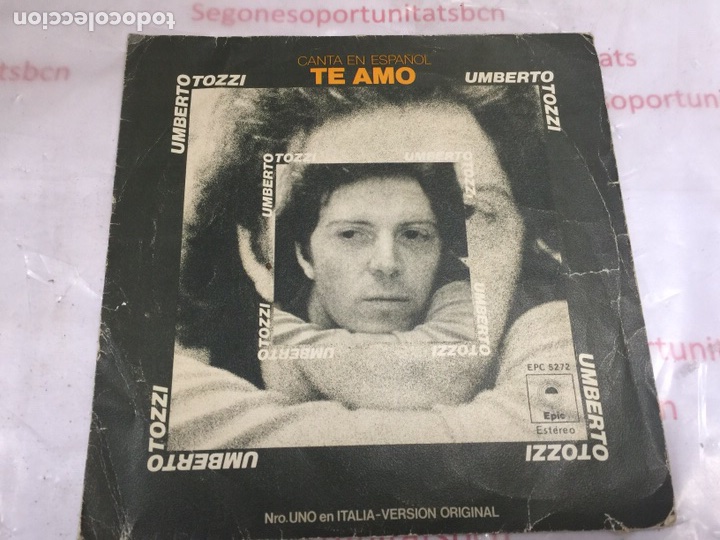 Discos de vinilo: Umberto Tozzi Te amo  de Epic de 1977 - Foto 1