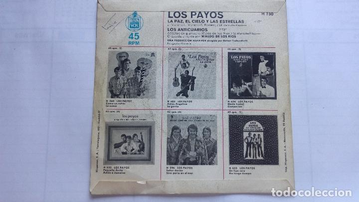 Discos de vinilo: LOS PAYOS - LA PAZ, EL CIELO Y LAS ESTRELLAS, HISPAVOX - Foto 2