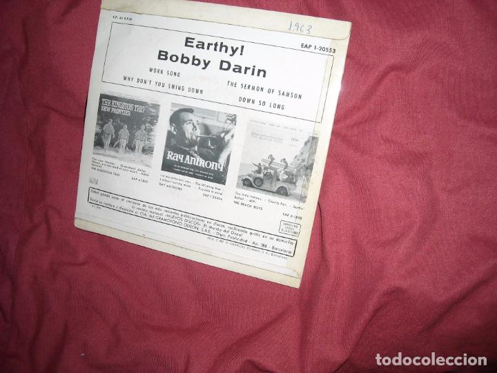 Discos de vinilo: BOBBY DARIN / EP EARTHY! / ODEON ESP 1963 - Foto 2