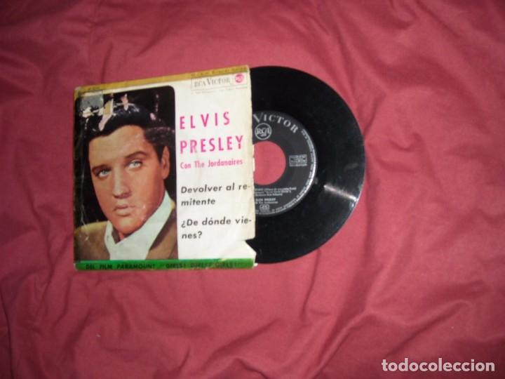 Discos de vinilo: ELVIS PRESLEY (DEVOLVER AL REMITENTE + 1) SINGLE ESP 1962 - Foto 1