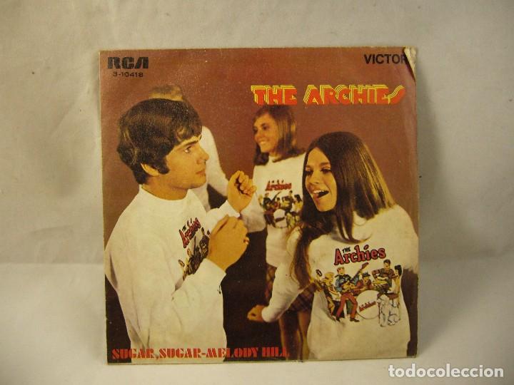 Discos de vinilo: ARCHIES, THE: SUGAR, SUGAR / MELODY HILL - Foto 1