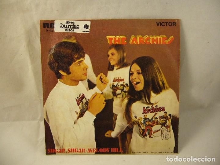 Discos de vinilo: ARCHIES, THE: SUGAR, SUGAR / MELODY HILL - Foto 2