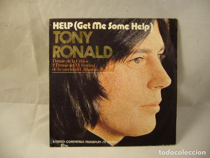 Discos de vinilo: SINGLE. TONY RONALD EN ESPA&Ntilde;OL. HELP (GET ME SOME HELP) - Foto 1