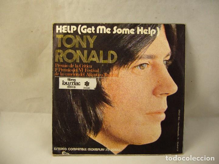 Discos de vinilo: SINGLE. TONY RONALD EN ESPA&Ntilde;OL. HELP (GET ME SOME HELP) - Foto 2