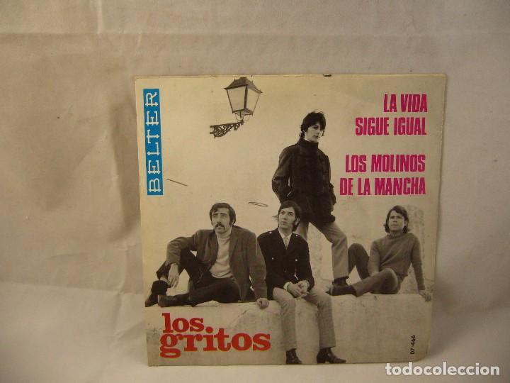 Discos de vinilo: LOS GRITOS - LA VIDA SIGUE IGUAL - Foto 1