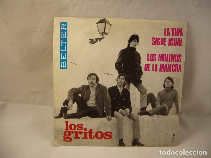 Discos de vinilo: LOS GRITOS - LA VIDA SIGUE IGUAL - Foto 2