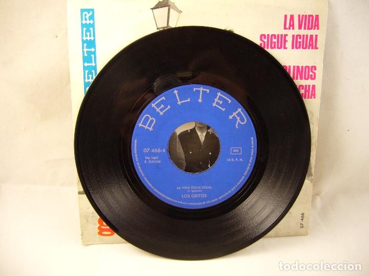 Discos de vinilo: LOS GRITOS - LA VIDA SIGUE IGUAL - Foto 4