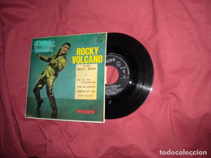Discos de vinilo: ROCKY VOLCANO Y SUS ROCKN ROLLERS EP HEY PONY / PHILIPS ESP - Foto 1
