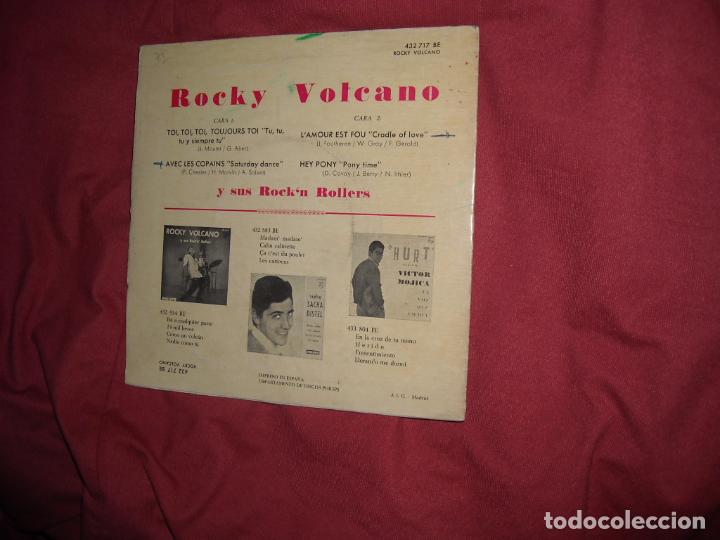Discos de vinilo: ROCKY VOLCANO Y SUS ROCKN ROLLERS EP HEY PONY / PHILIPS ESP - Foto 2
