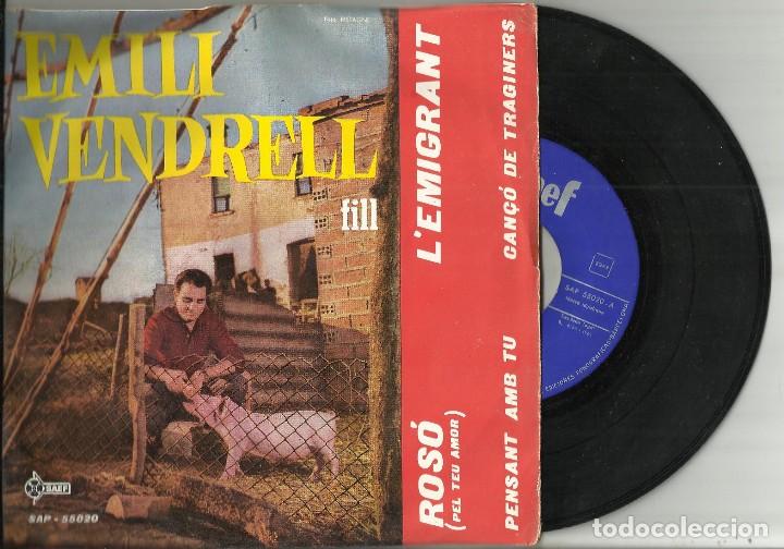 Discos de vinilo: EMILI VENDRELL (FILL) ep ROS&Oacute; + 3  1961 - Foto 1