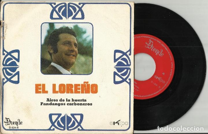 Discos de vinilo: EL LORE&Ntilde;O SINGLE AIRES DE LA HUERTA 1971 - Foto 1