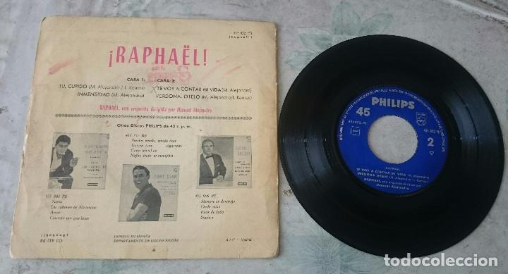 Discos de vinilo: Raphael: T&uacute;, Cupido + 3 (Philips 1962) - Foto 2