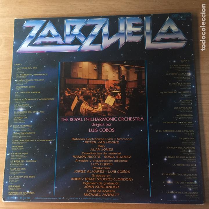 Discos de vinilo: LUIS COBOS. ZARZUELA. CBS. 1982. - Foto 2