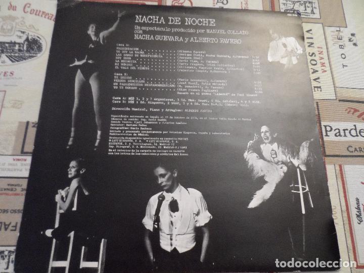 Discos de vinilo: NACHA GUEVARA - NACHA DE NOCHE - Foto 2