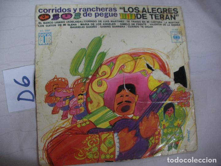 Discos de vinilo: ANTIGUO DISCO LP VINILO - LOS ALEGRES DE TERAN - Foto 1