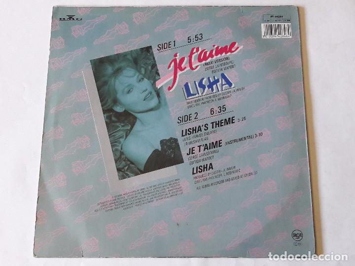 Discos de vinilo: Lisha - Je Taime - 1991 - Foto 2