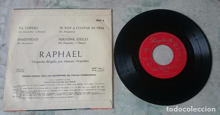 Discos de vinilo: Raphael: T&uacute; Cupido + 3 (Pergola 1966) - Foto 2