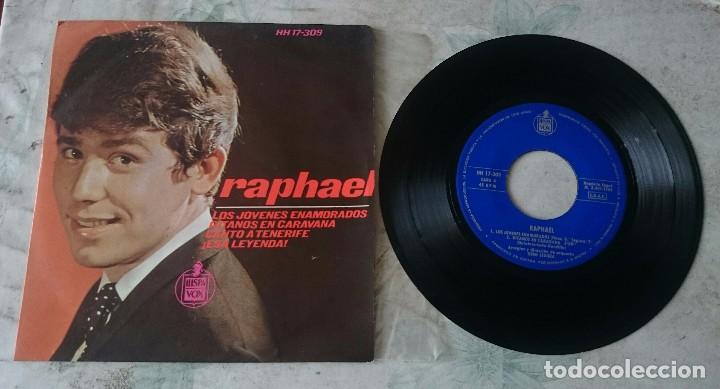 Discos de vinilo: Raphael: Los j&oacute;venes enamorados + 3 (Hispavox 1965) - Foto 1
