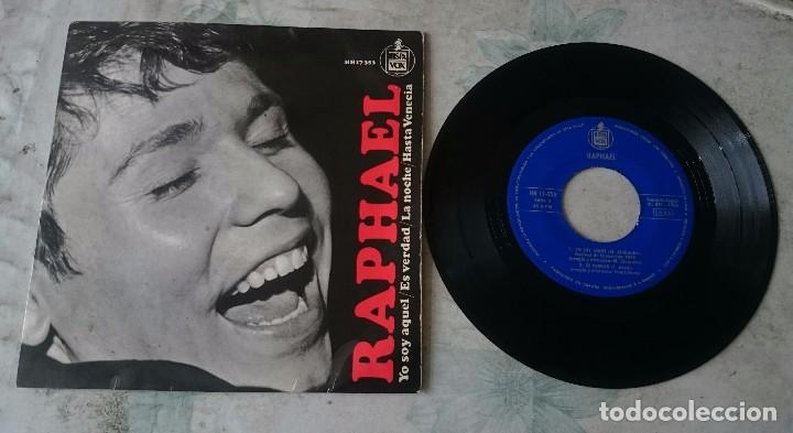 Discos de vinilo: Raphael: Yo soy aqu&eacute;l + 3 (Hispavox 1966) - Foto 1