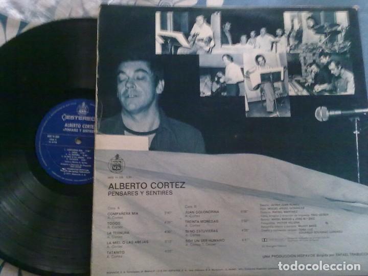 Discos de vinilo: ALBERTO CORTES-PENSARES Y SENTIRES - Foto 4