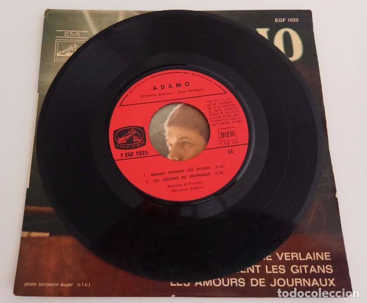 Discos de vinilo: VINILO MAXI SINGLE 7 ADAMO EMI EGF 1025 - Foto 2
