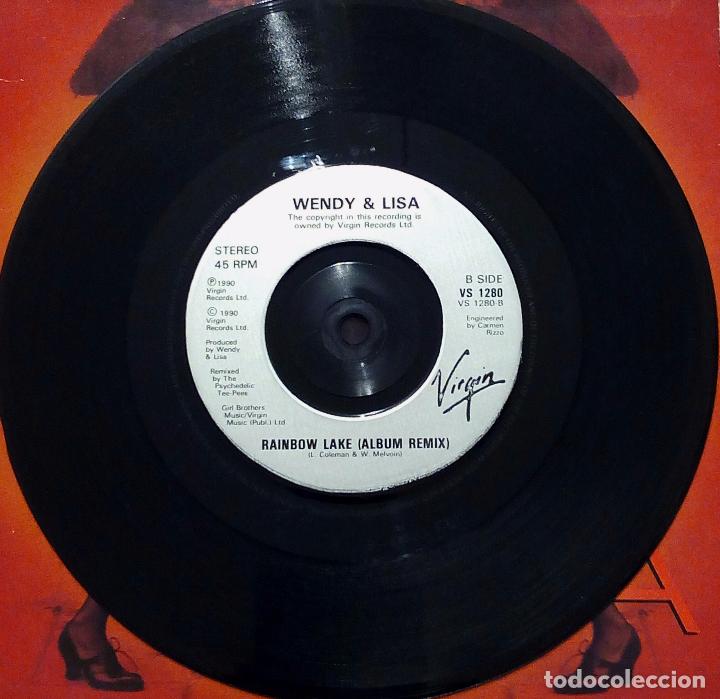 Discos de vinilo: SINGLE WENDY & LISA - RAINBOW LAKE - VIRGIN 1990. - Foto 4