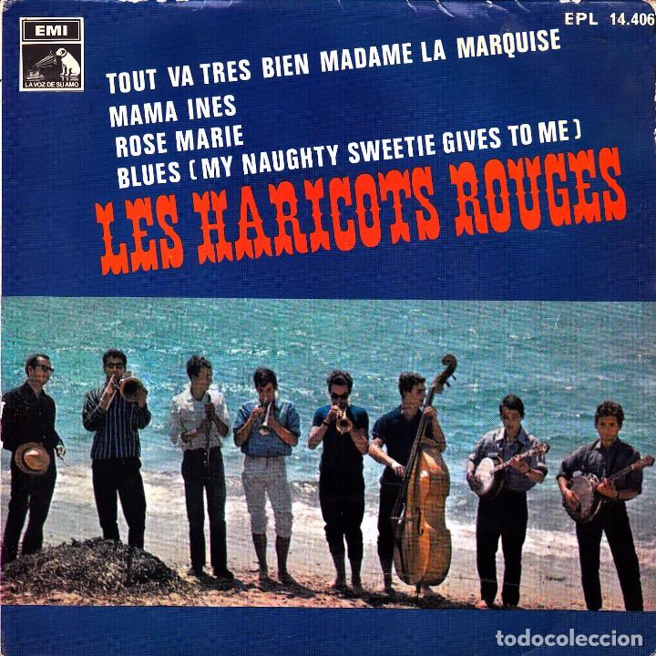 Disques de vinyle: LES HARICOTS ROUGES - TOUT VA TRES BIEN MADAME LA MARQUISE + ROSE MARIE EP SPAIN PROMO 1968 GOOD
