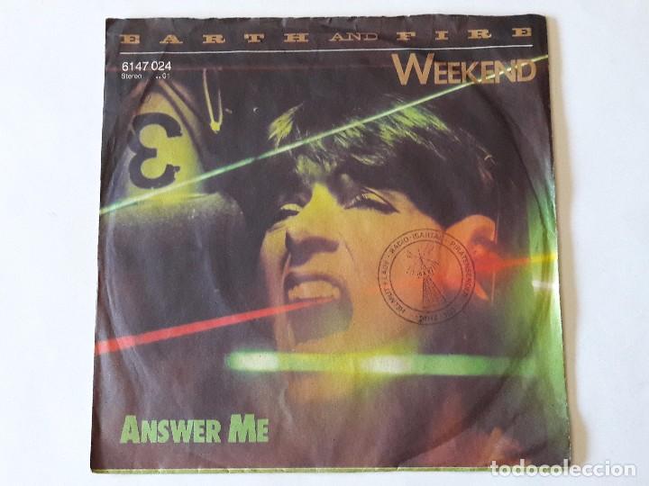 Discos de vinilo: Earth And Fire - Weekend - 1980 - Single - Foto 1