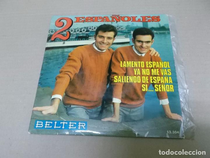 Disques de vinyle: LOS 2 ESPA&Ntilde;OLES (EP) LAMENTO ESPA&Ntilde;OL A&Ntilde;O 1969