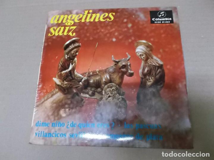 Discos de vinilo: ANGELINES SAIZ (EP) DIME NI&Ntilde;O DE QUIEN ERES A&Ntilde;O 1966