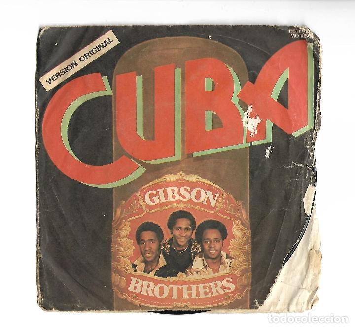 Discos de vinilo: SINGLE . DISCO DE VINILO . CUBA . GIBSON BROTHERS. - Foto 1