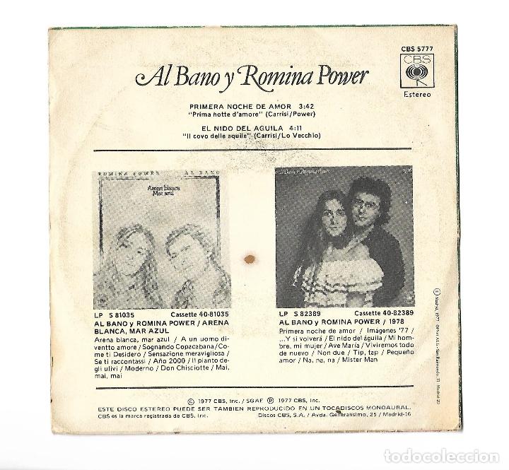 Discos de vinilo: SINGLE . DISCO DE VINILO . AL BANO Y ROMINA POWER. - Foto 2