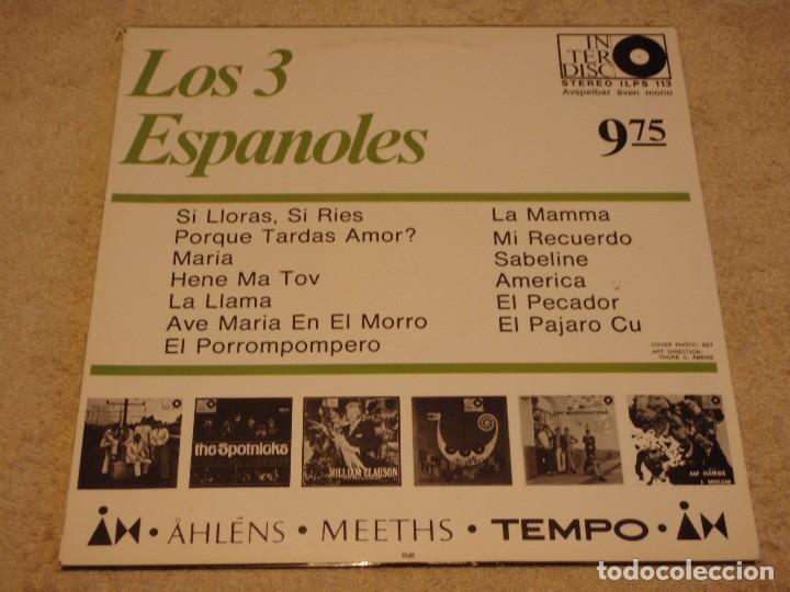 Discos de vinilo: Los 3 Espa&ntilde;oles &ndash; Los 3 Espa&ntilde;oles Sweden Interdisc - Foto 2