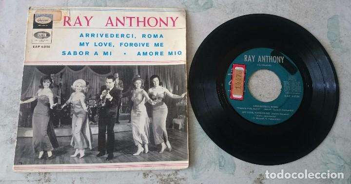 Discos de vinilo: Ray Anthony: Arrivederci, Roma + 3 (Capitol Emi 1966) - Foto 1