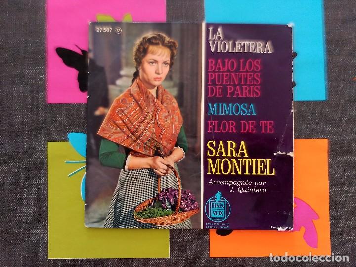 Discos de vinilo: single sara montiel la violetera edicion francesa - Foto 1