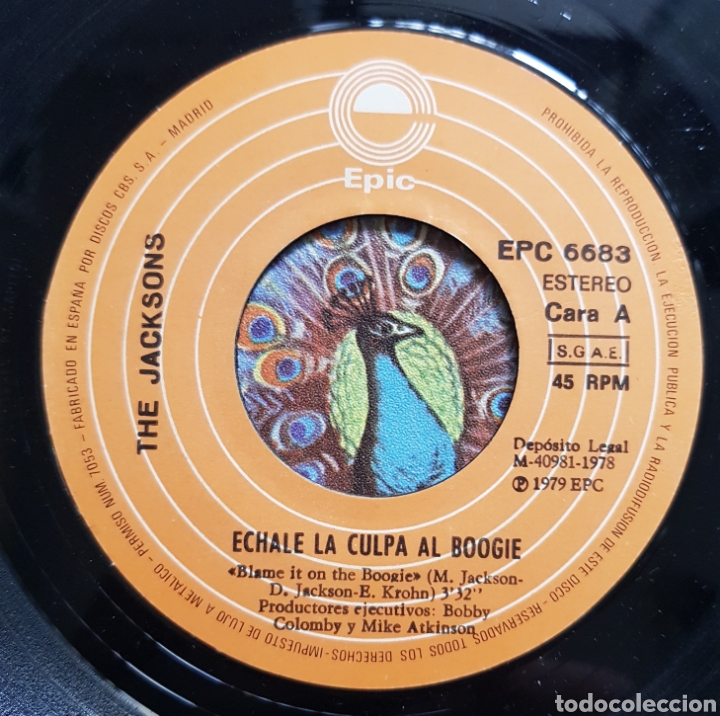 Discos de vinilo: Single The Jacksons &Eacute;chale la culpa al boogue - Foto 5