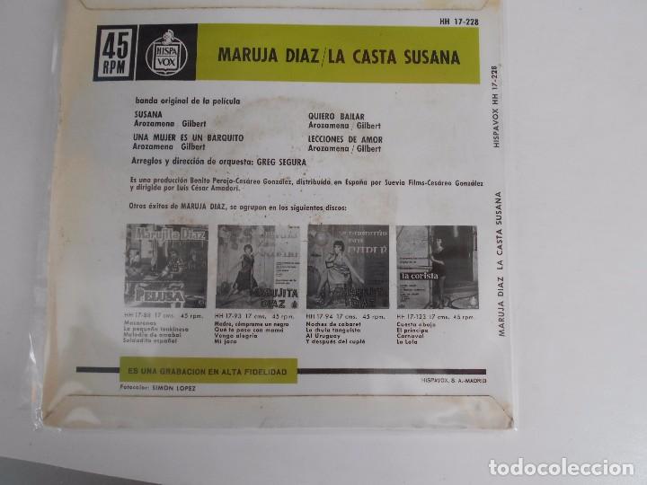 Discos de vinilo: MARUJITA DIAZ-EP SUSANA +3 - Foto 2