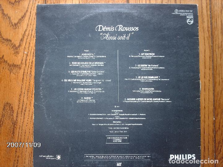 Discos de vinilo: demis roussos  - ainsi soit-il - Foto 2