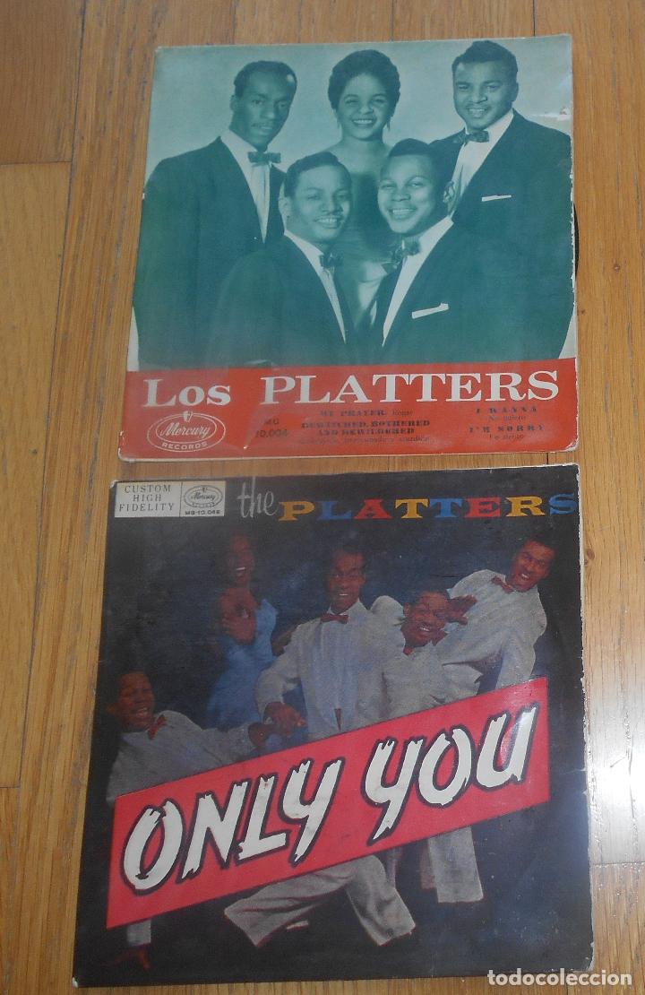 Discos de vinilo: THE PLATTERS, LOTE 2 EPS, LEER - Foto 1