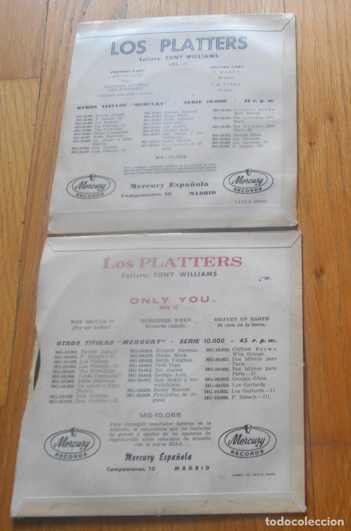 Discos de vinilo: THE PLATTERS, LOTE 2 EPS, LEER - Foto 2